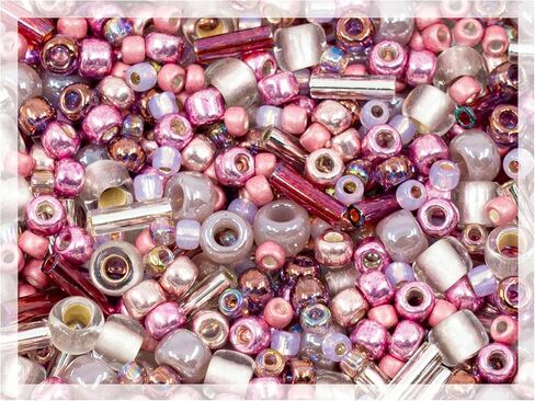 0.18oz Rocailles TOHO Seed Beads 15/0 (1.5 mm), Permanent Finish Galvanized Starlight (#pf557) in Kuwait