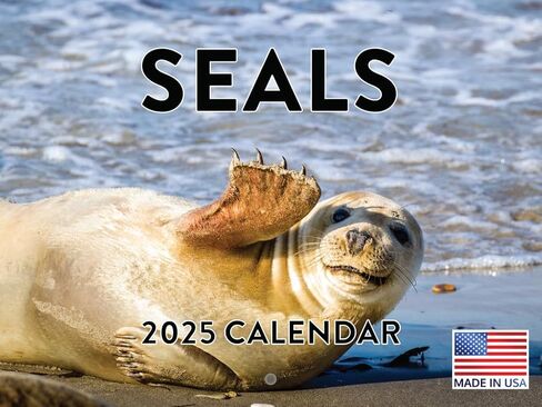 Penguin Calendar 2025 Monthly Wall Calender 12 Month | American Made In The USA in Kuwait
