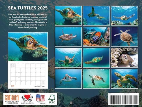 Penguin Calendar 2025 Monthly Wall Calender 12 Month | American Made In The USA in Kuwait