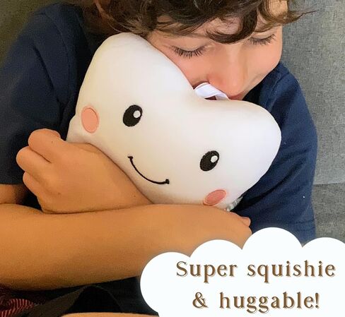 20 Moments of Tooth Squishie Tooth Fairy Pillow with Pocket and Poem to invite Tooth Fairy - Tooth Fairy Tooth Holder Plushie in Saudi Arabia
