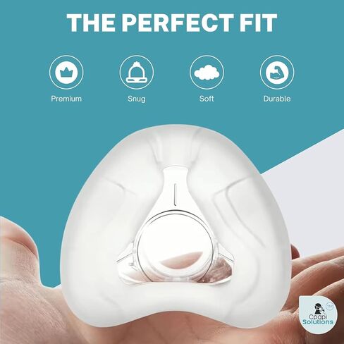 وسادة بديلة متوافقة مع قناع الأنف N20 (كبير) AirFit AirTouch CPAP، مقاس ممتاز ومريح، مادة ناعمة ومتينة، تغطي الأنف، كبيرة in Kuwait