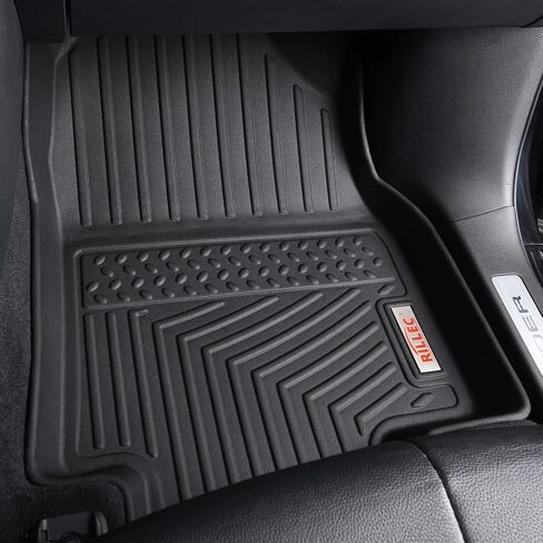 Floor Mats Accessoires 2 Row Liners Set & Cargo Liners Custom Fit for 2022 2023 2024 Kia EV6,All Weather Guard Heavy Duty Waterproof TPE Rubber Car Mats & Rear Trunk Mats,Black in Saudi Arabia