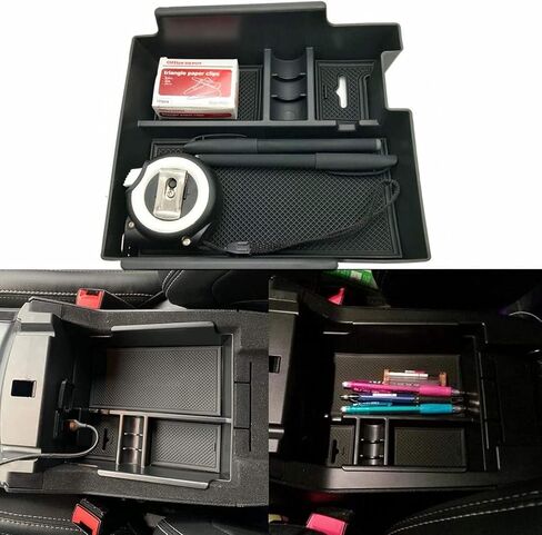 JOJOMARK Compatible with Ford Mustang Mach-E 2021 2022 2023 2024 Accessories Center Console Organizer Interior Storage Box Tray in Saudi Arabia