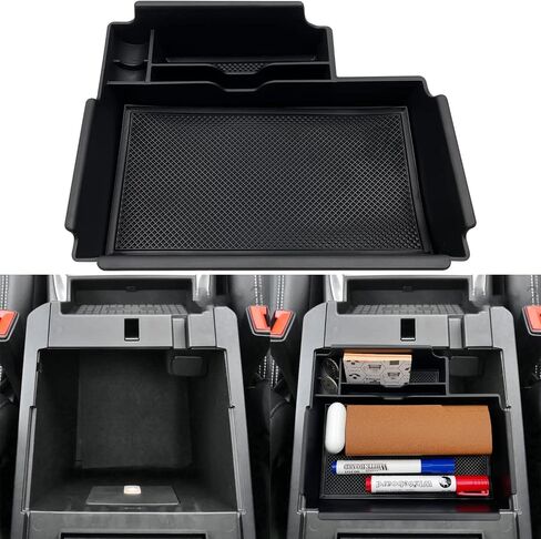JOJOMARK Compatible with Ford Mustang Mach-E 2021 2022 2023 2024 Accessories Center Console Organizer Interior Storage Box Tray in Saudi Arabia