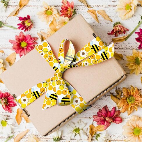 Abtols 6 Rolls 18 ياردة شرائط الموسيقى ، 3/8 "شرائط موسيقى الروك الملونة ملاحظة مزينة شرائط Grosgrain School Shist in Kuwait
