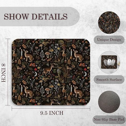 Chinoiserie Floral Mouse Pad - الأزرق والأبيض من الخزف الأزهار ، وسادات الماوس Chinoiserie الأزرق ، ديكور Chinoiserie ، هدايا زميل في العمل ، هدايا للموظفين ، 9.5 × 8 بوصات in Kuwait