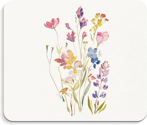 Chinoiserie Floral Mouse Pad - الأزرق والأبيض من الخزف الأزهار ، وسادات الماوس Chinoiserie الأزرق ، ديكور Chinoiserie ، هدايا زميل في العمل ، هدايا للموظفين ، 9.5 × 8 بوصات in Kuwait