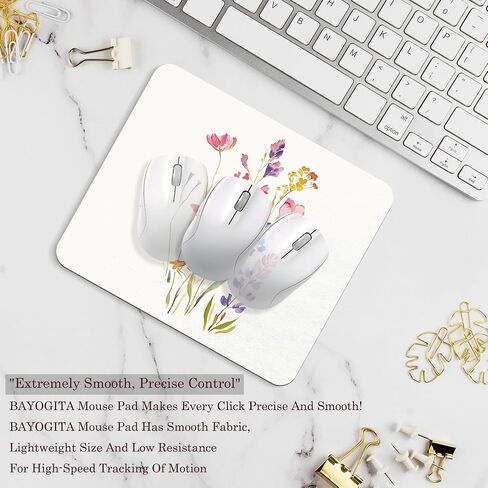 Chinoiserie Floral Mouse Pad - الأزرق والأبيض من الخزف الأزهار ، وسادات الماوس Chinoiserie الأزرق ، ديكور Chinoiserie ، هدايا زميل في العمل ، هدايا للموظفين ، 9.5 × 8 بوصات in Kuwait