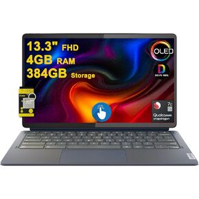 Lenovo IdeaPad Duet 5 Chromebook, OLED 13.3" FHD Touch Display, Snapdragon SC7180, 4GB RAM, 64GB Storage, Qualcomm Adreno Graphics, Chrome OS, Abyss Blue