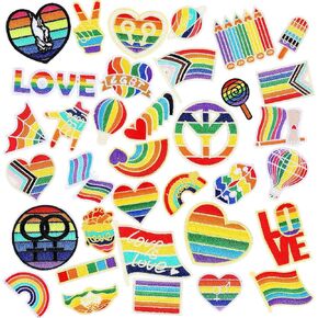 36pcs Christmas Iron on Patches Embroidered Sew Applique Repair Patch for Craft, Clothing, Decoration and DIY Christmas Gifts in Kuwait