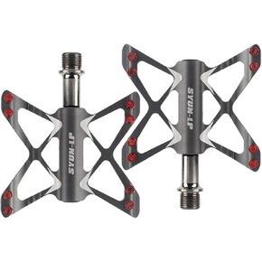 ThinkTop Bike Pedals 3 Bearing Road Mountain Bike Platform Pedals Flat Sealed Lubricate Bearing Axle 9/16 Inch for BMX MTB in Kuwait