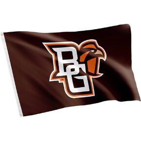لافتات علم جامعة ولاية كاليفورنيا الخضراء لصقور BGSU Talons Up لافتات علم 100% بوليستر للاستخدام الداخلي والخارجي 3 × 5 أقدام (النمط 1)