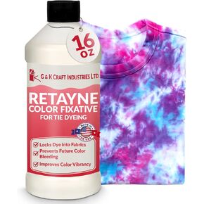 G&K Craft Retayne Color Fixative Original Version 4oz | Best Liquid Color Fixative for Dyed Cotton, Linen and Rayon Fabrics in Kuwait