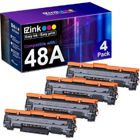 خرطوشة حبر متوافقة مع E-Z Ink (TM) استبدال لطابعة HP 26A CF226A 26X CF226X للاستخدام مع طابعة M402dn M402dw M426fdw M426fdn (أسود، 4 حزم)