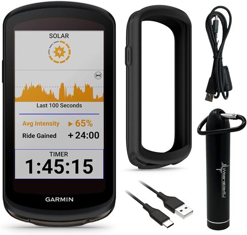 Garmin Edge 1040 GPS Bike Computer, On and Off-Road, Spot-On Accuracy with Wearable4U E-Bank Bundle in Saudi Arabia