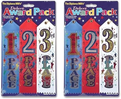 Beistle 1st, 2nd, 3rd Place Award Pack Ribbons in Saudi Arabia