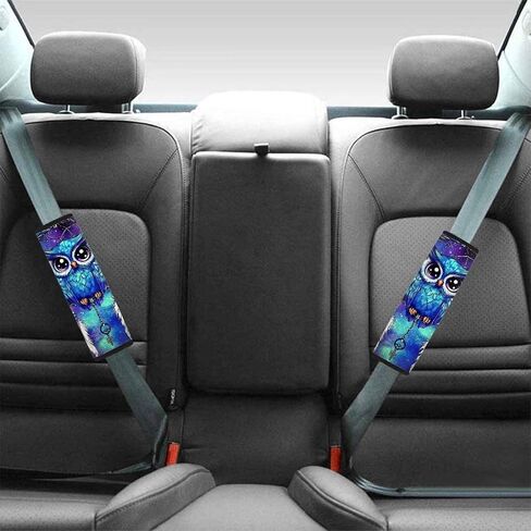 Funky Pineapple Seat Belt Covers Womens Auto Interior Car Accessories Seatbelt Shoulder Pads Soft Neoprene Material Comfort Travel Stress Reduce Backpack Shoulder Strap Cushion Cover 2PC in Kuwait