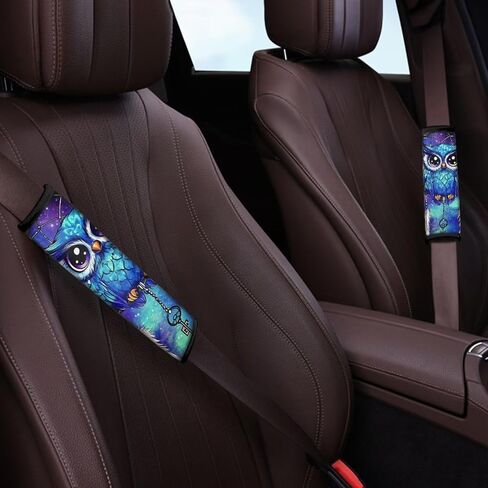 Funky Pineapple Seat Belt Covers Womens Auto Interior Car Accessories Seatbelt Shoulder Pads Soft Neoprene Material Comfort Travel Stress Reduce Backpack Shoulder Strap Cushion Cover 2PC in Kuwait