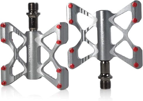 ThinkTop Bike Pedals 3 Bearing Road Mountain Bike Platform Pedals Flat Sealed Lubricate Bearing Axle 9/16 Inch for BMX MTB in Kuwait