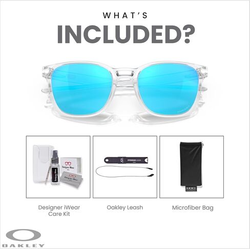 Oakley Ojector OO9018 Rectangle Sunglasses for Men + BUNDLE Accessory Leash + Designer iWear Kit in Saudi Arabia