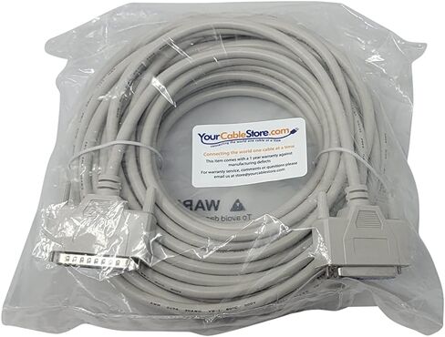 100 Foot DB25 25 Pin Serial Port Cable Male/Female RS232 in Saudi Arabia