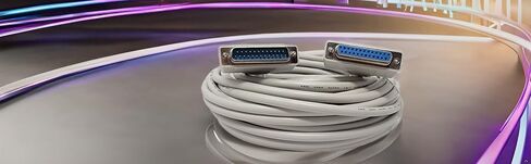 100 Foot DB25 25 Pin Serial Port Cable Male/Female RS232 in Saudi Arabia