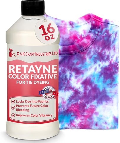 G&K Craft Retayne Color Fixative Original Version 4oz | Best Liquid Color Fixative for Dyed Cotton, Linen and Rayon Fabrics in Kuwait
