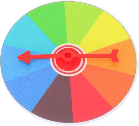 Vaguelly Wall Mount Color Prize Wheel: 10 Slot Activities Spinning Game Spinning Win The Fortune Game in Saudi Arabia