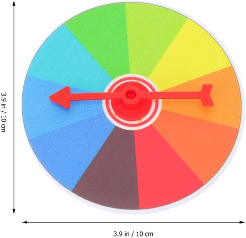 Vaguelly Wall Mount Color Prize Wheel: 10 Slot Activities Spinning Game Spinning Win The Fortune Game in Saudi Arabia