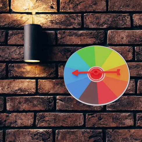 Vaguelly Wall Mount Color Prize Wheel: 10 Slot Activities Spinning Game Spinning Win The Fortune Game in Saudi Arabia