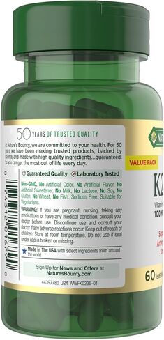 Nature's Bounty K2 + D3, 30 Capsules in Saudi Arabia