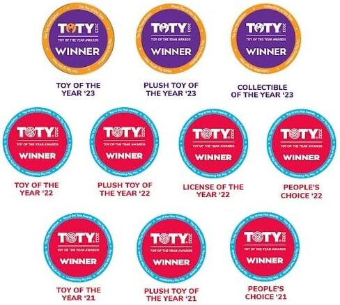 سكويشمالوز مضرب فاكهة الدوس بلون ازرق مخضر واسود مقاس 12 انش - لعبة كيلي الرسمية فائقة النعومة متوسطة الحجم in Kuwait