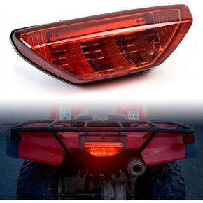 SAUTVS ATV Red LED Tail Light Assembly for Honda TRX 250 300 400EX, Rear Brake Stop Light Tail Lamp for Honda TRX 250 300 400EX 400X 500 700 2006-2021 Accessories (1PCS, Replace #33700-HN1-A71)