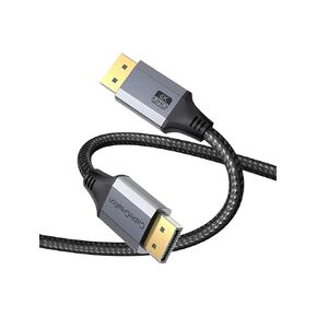 CableCreation DisplayPort Cable 3 FT 2 Pack، كابل DP 1.2 [4K@60 هرتز، 2K@165 هرتز، 2K@144 هرتز]، DP مضفر من النايلون إلى DP، كابل ذكر إلى ذكر متوافق مع الكمبيوتر الشخصي والكمبيوتر المحمول والتلفزيون وشاشة الألعاب