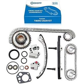 ECCPP TK3022 Timing Chain Kit Fit for NISSAN Frontier 1998 1999 2000 2001 2002 2003 2004, for NISSAN Altima, for NISSAN Xterra Fit 13024-9E000 13077-5V100 13021-53J00 13070-4E102 13070-53F16