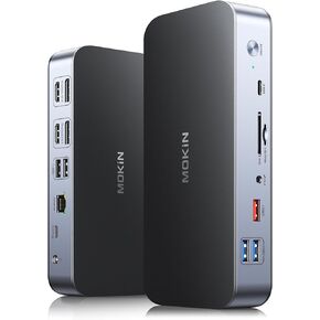 محطة إرساء الكمبيوتر المحمول DisplayLink بشاشة مزدوجة، قاعدة USB C بقوة 120 وات، محطة إرساء USB C مع 2 HDMI، 2 DisplayPort، 2.5 جيجابت في الثانية إيثرنت، USB 3.1/3.0/2.0، SD/TF لجهاز MacBook Pro/Air/Dell/HP/Lenovo in Kuwait