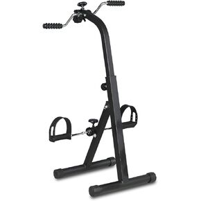 MEETWARM Pedal Exerciser - Hand Arm Leg & Knee Recovery Cycle Medical Peddler - Fitness Rehab Equipment Machine While Sitting for Seniors Elderly - Total Body Exercise Bike Pedals at Home