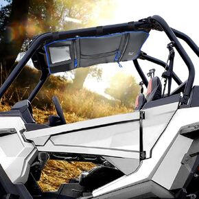 Goldfire Overhead Storage Bag Center Roof Top Map Bag Tool Gear Bag Compatible with Polaris RZR XP 1000 2 Seat or 4 Seat All Years Models RZR 1000 XP Accessories (Black)