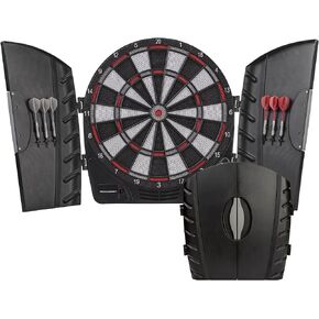 Accudart Spark Electronic Dartboard - 30 Game Modes - 174 Game Variations - Challenge The Computer - Easy Read Display - Includes 6 Soft-Tip Darts