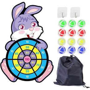 لوح رمي السهام كبير للأطفال مع 12 كرة لزجة، ألعاب رياضية داخلية وخارجية، لعبة حفلات متعددة اللاعبين، ألعاب لوح رمي السهام على شكل حيوانات كرتونية للأطفال بعمر 3 سنوات فما فوق والأطفال الصغار الأولاد والبنات in Kuwait