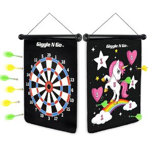 Giggle N Go Magnetic Dart Board Kids - Magnetic Dart Board for Boys or Girls Boys Gifts Age 6 and Above. Fun Dart Game for Kids and Make Great Xmas or Birthday Gifts for Boys or Girls