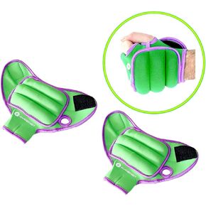 Weighted Gloves Pair of Wrist Weights Glove with Holes for Finger and Thumb Available in 1LB or 2LB Set of 2 Training Grappling Boxing Weight Gloves