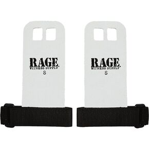 RAGE Fitness Leather Hand Grips, Weightlifting Grips, The Original Palm Grip, X-Small, Small, Medium, Large, X-Large, Weightlifting, Kettlebell, Barbell, Pull-ups, Exercise Training, MADE IN USA