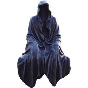 Resin Tabletop Gothic Decor Sitting Statue, Resin Statue Gothic Decor, Fits On Sturdy Shelf and Has A Cool Mystic Look 5.1 Inch