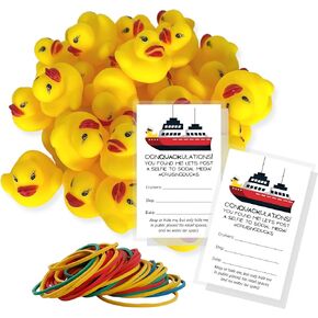 110 Pack Bulk Cruising Ducks Tag Kit with Rubber Ducks & Rubber Bands | Mini Rubber Ducks-Cruising Duck Tags-Rubber Bands | #CruisingDucks Oh What Luck!