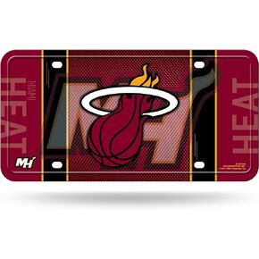 Rico Industries NBA Miami Heat Metal License Plate Tag