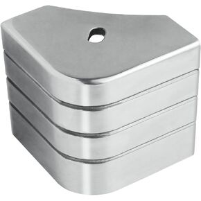 Crest Style Corner Cap Casting Pontoon Aluminum Deck Corner # Crest PA，Suitable for 90 Rounded Corner, not 90 Right Angles.Height: 3-1/8" to 3-3/16" Top: 3-1/8" to 3-3/16"