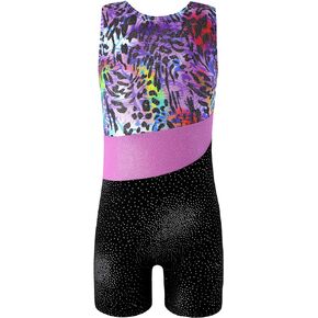 XiaoMoSha Gymnastics Leotards for Girls Toddlers Biketards Dance Unitards Sparkle Snowflake Mermaid