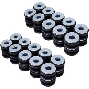 40pcs Universal Motorcycle Bike M6 Rubber Grommets Set Fairing Cowling Pieces Buffer Washer Pressure Relief Cushion