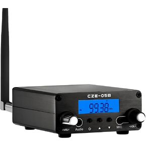 FM Transmitter for Church Drive-in Movie Long Range Stereo Transmitter for Parking Lot, Lights Show Fireworks Display,School, Supermarket Event